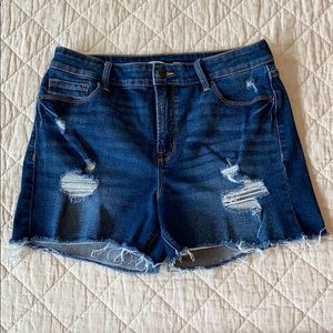 Old Navy High-Rise distressed jean shorts